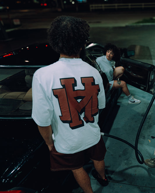 WHITE OVERSIZED HM TEE